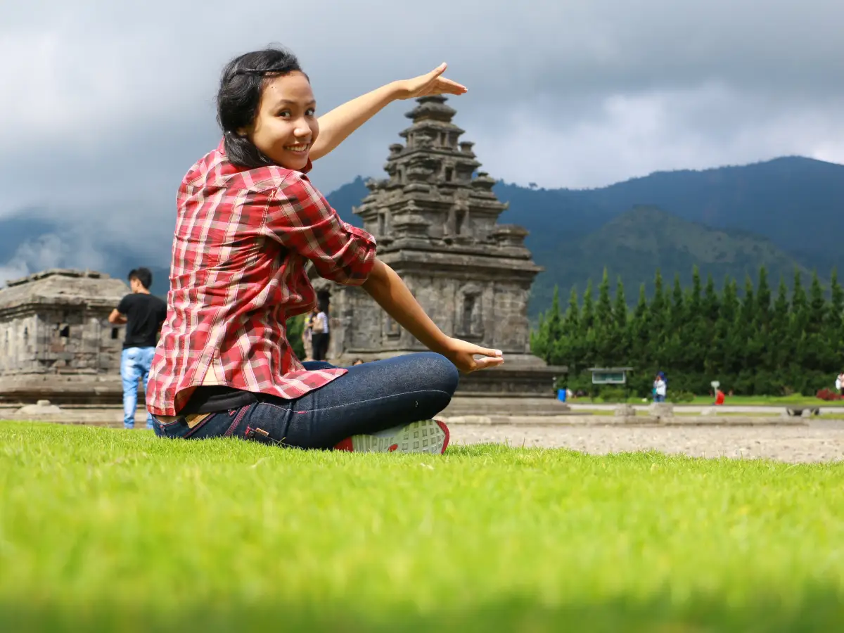 Historic temple area in Dieng